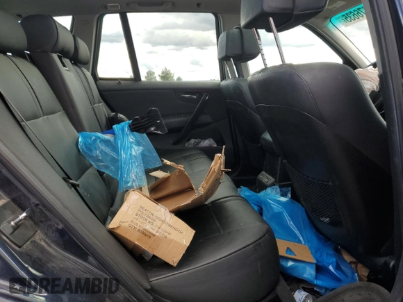 2008 BMW X3 3.0si with VIN WBXPC93458WJ10403, listed as a Copart auction lot 55176635 with Not Provided miles and Salvage Title. Bid and sale history available at DreamBid. Image 11.