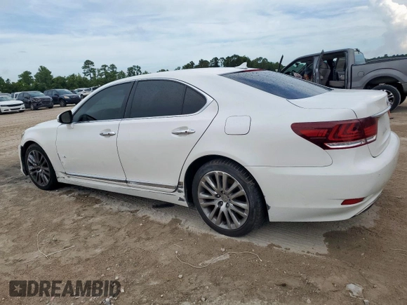 2013 Lexus LS 460 z VIN JTHBL5EF9D5119621, wystawiony jako Copart lot #62398715 z przebiegiem 171 472 mil mil oraz Szkoda całkowita • Salvage title. Historia ofert i sprzedaży dostępna na DreamBid. Obrazek 2.
