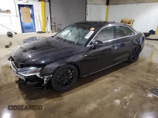 2021 Audi A4 S line Premium with VIN WAUDAAF42MA014235, listed as a Copart auction lot 74423014 with 50,281 mi miles and Salvage Title. Bid and sale history available at DreamBid. Image 1.