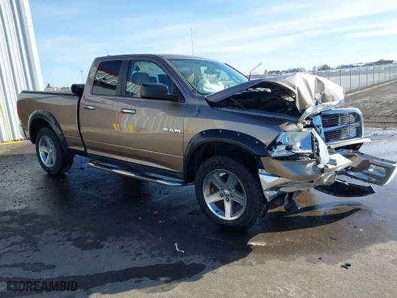 2009 Dodge Ram 1500 SLT with VIN 1D3HV18T39S795840, listed as a IAAI auction lot 41411466 with 124,917 mi miles. Bid and sale history available at carsss.com. Image 1.