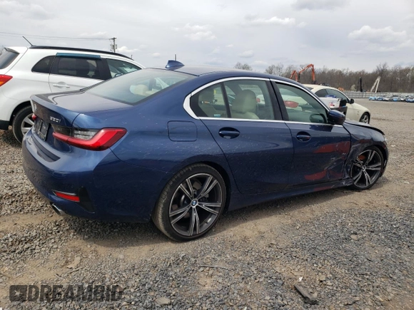 2021 BMW 3 Series 330i xDrive with VIN 3MW5R7J03M8B90260, listed as a Copart auction lot 52482935 with 31,373 mi miles and Salvage Title. Bid and sale history available at DreamBid. Image 3.
