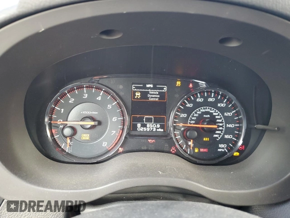 2021 Subaru WRX with VIN JF1VA1A67M9815878, listed as a Copart auction lot 46279615 with 25,973 mi miles and Salvage Title. Bid and sale history available at carsss.com. Image 9.