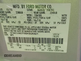 2011 Ford Escape XLT с VIN 1FMCU9D75BKB26421, выставлен на аукционе IAAI как лот 42421183 с пробегом 151 693 миль миль и . История ставок и продаж доступна на DreamBid. Изображение 9.