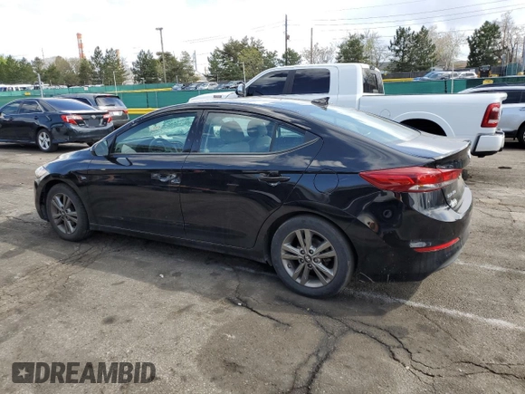 2018 Hyundai Elantra SEL with VIN 5NPD84LF6JH397266, listed as a Copart auction lot 54344385 with 51,536 mi miles and Non Repairable. Bid and sale history available at DreamBid. Image 2.