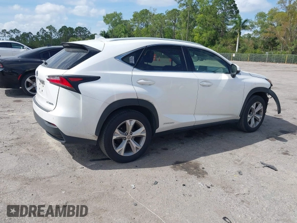 2017 Lexus NX 300h with VIN JTJBJRBZ4H2064237, listed as a IAAI auction lot 41609417 with 207,547 mi miles and . Bid and sale history available at DreamBid. Image 4.