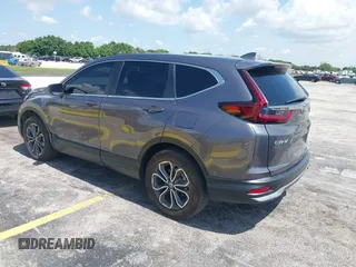 2021 Honda CR-V EX-L with VIN 2HKRW2H84MH673605, listed as a IAAI auction lot 42682648 with 20,178 mi miles and . Bid and sale history available at DreamBid. Image 3.