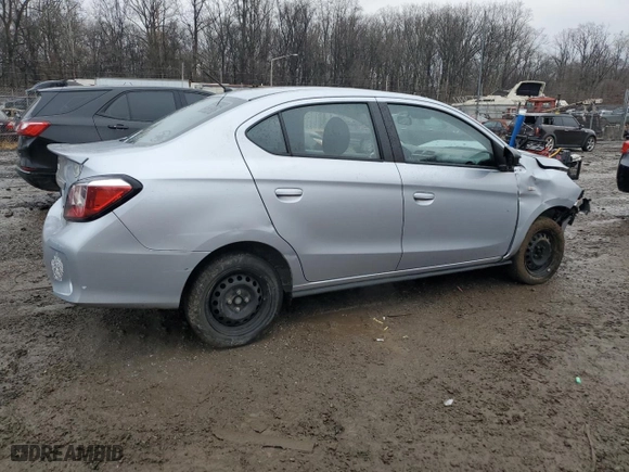 2023 Mitsubishi Mirage G4 ES with VIN ML32FUFJ4PHF04051, listed as a Copart auction lot 44308355 with 61,671 mi miles and Salvage Title. Bid and sale history available at carsss.com. Image 3.