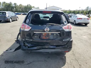 2016 Nissan Rogue SV with VIN KNMAT2MV4GP673100, listed as a Copart auction lot 53835905 with 109,158 mi miles and Salvage Title. Bid and sale history available at carsss.com. Image 6.
