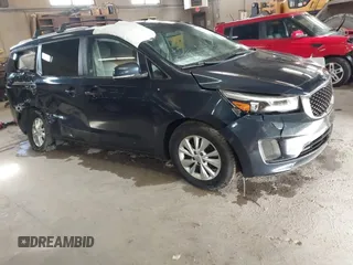 2016 Kia Sedona with VIN KNDMB5C10G6161548, listed as a IAAI auction lot 41957535 with 130,228 mi miles and . Bid and sale history available at DreamBid. Image 1.