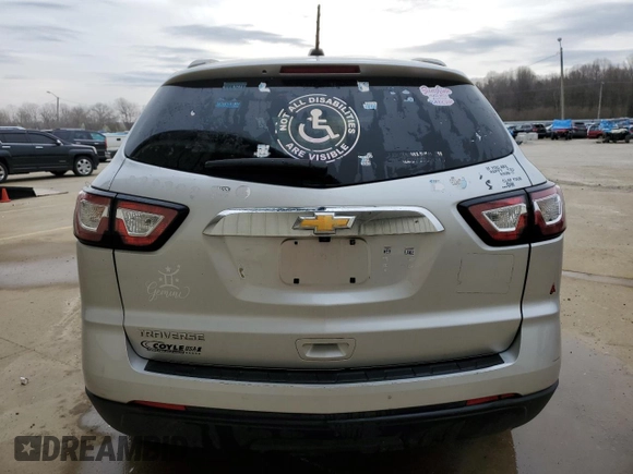 2017 Chevrolet Traverse LS with VIN 1GNKRFED6HJ353661, listed as a Copart auction lot 49621185 with 140,971 mi miles and Clean Title. Bid and sale history available at carsss.com. Image 6.