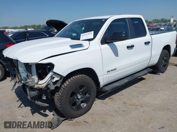 2022 Ram 1500 Big Horn with VIN 1C6RRFBG0NN287478, listed as a IAAI auction lot 42247112 with 43,275 mi miles and . Bid and sale history available at DreamBid. Image 2.