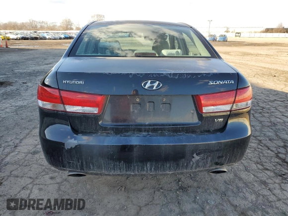 2006 Hyundai Sonata GLS with VIN 5NPEU46FX6H094610, listed as a Copart auction lot 46687865 with 252,934 mi miles and Salvage Title. Bid and sale history available at DreamBid. Image 6.