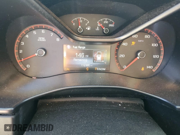2016 GMC Canyon 2WD SLE with VIN 1GTG5CE30G1354111, listed as a Copart auction lot 41798895 with 112,365 mi miles and Salvage Title. Bid and sale history available at carsss.com. Image 9.