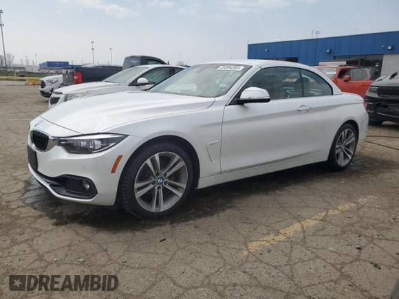 2019 BMW 4 Series 430i xDrive with VIN WBA4Z3C56KEN88750, listed as a Copart auction lot 53304355 with 53,918 mi miles and Clean title. Bid and sale history available at DreamBid. Image 1.