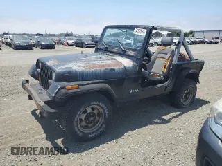 1990 Jeep Wrangler with VIN 2J4FY29T8LJ541585, listed as a Copart auction lot 54352634 with 138,022 mi miles and Salvage Title. Bid and sale history available at carsss.com. Image 1.