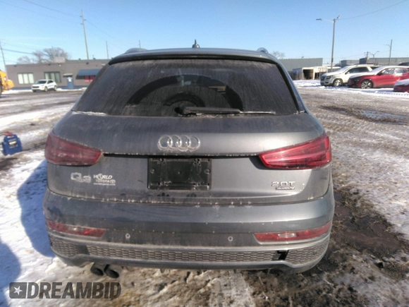 2017 Audi Q3 Premium with VIN WA1ECCFSXHR014173, listed as a IAAI auction lot 41637591 with 165,508 mi miles. Bid and sale history available at carsss.com. Image 16.