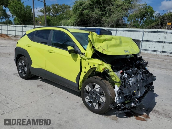 2024 Hyundai Kona SEL with VIN KM8HB3AB4RU140052, listed as a Copart auction lot 67020664 with 6,448 mi miles and Salvage Title. Bid and sale history available at DreamBid. Image 4.