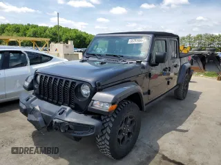 2021 Jeep Gladiator Sport S z VIN 1C6HJTAG0ML586532, wystawiony jako Copart lot #55791994 z przebiegiem 37 700 mil mil oraz Szkoda całkowita • Salvage title. Historia ofert i sprzedaży dostępna na DreamBid. Obrazek 1.