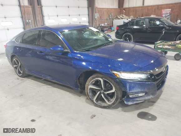 2018 Honda Accord Sedan Sport 1.5T with VIN 1HGCV1F32JA137721, listed as a IAAI auction lot 41849720 with 88,498 mi miles. Bid and sale history available at carsss.com. Image 1.