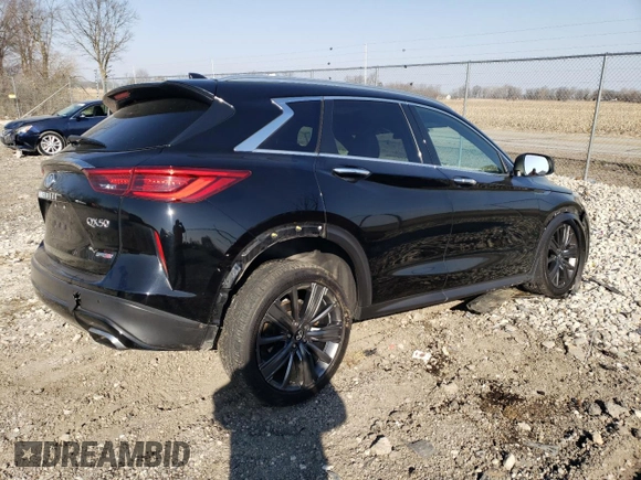 2020 Infiniti QX50 Essential z VIN 3PCAJ5M36LF111922, wystawiony jako Copart lot #49110135 z przebiegiem 40 843 mil mil oraz Szkoda całkowita • Salvage title. Historia ofert i sprzedaży dostępna na DreamBid. Obrazek 3.