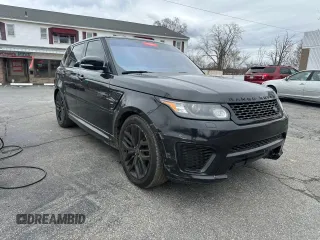 2016 Land Rover Range Rover Sport SVR z VIN SALWZ2EF0GA102338, wystawiony jako Copart lot #53354855 z przebiegiem 101 376 mil mil oraz Czysty tytuł • Clean title. Historia ofert i sprzedaży dostępna na DreamBid. Obrazek 1.