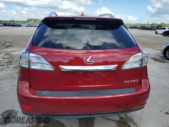 2012 Lexus RX 350 with VIN 2T2ZK1BAXCC066834, listed as a Copart auction lot 60689575 with 81,302 mi miles and Clean title. Bid and sale history available at DreamBid. Image 6.