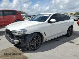 2021 BMW X4 M40i with VIN 5UX2V5C09M9E99886, listed as a Copart auction lot 69586114 with 48,923 mi miles and Non Repairable. Bid and sale history available at carsss.com. Image 1.