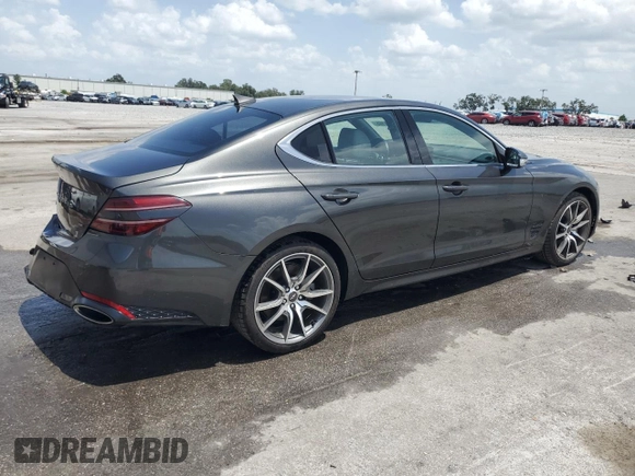 2022 Genesis G70 3.3T с VIN KMTG54TE3NU098344, выставлен на аукционе Copart как лот 60034105 с пробегом 39 487 миль миль и Списание • Salvage title. История ставок и продаж доступна на DreamBid. Изображение 3.