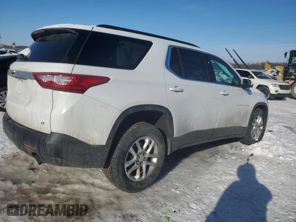 2021 Chevrolet Traverse LT Cloth with VIN 1GNERGKW3MJ207382, listed as a Copart auction lot 88462465 with 56,762 mi miles and Non Repairable. Bid and sale history available at carsss.com. Image 3.