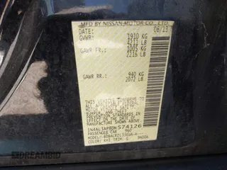 2013 Nissan Altima SV with VIN 1N4AL3AP8DN574126, listed as a IAAI auction lot 42873812 with 118,184 mi miles and . Bid and sale history available at DreamBid. Image 9.