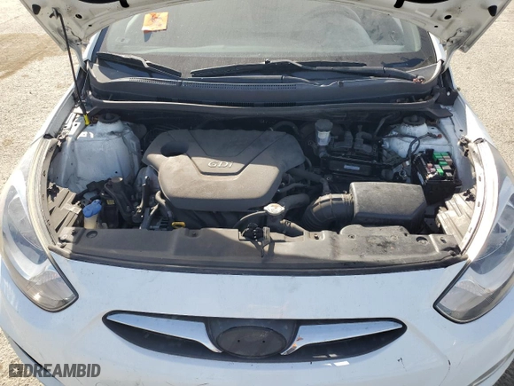 2013 Hyundai Accent GLS with VIN KMHCU4AE7DU562572, listed as a Copart auction lot 50379105 with 114,632 mi miles and Salvage Title. Bid and sale history available at carsss.com. Image 11.