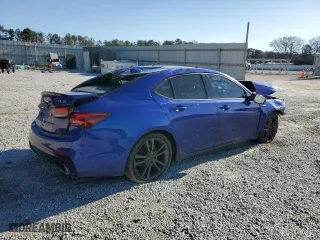 2018 Acura TLX w/A-SPEC Pkg with VIN 19UUB2F63JA006343, listed as a Copart auction lot 46148095 with 0 mi miles and Salvage Title. Bid and sale history available at carsss.com. Image 3.