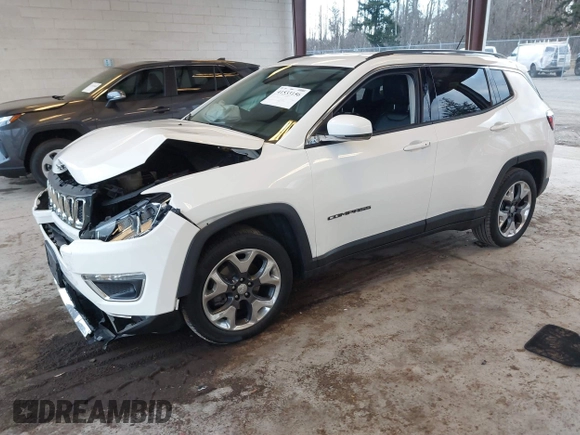 2019 Jeep Compass Limited with VIN 3C4NJCCB4KT675857, listed as a IAAI auction lot 41533156 with 59,832 mi miles. Bid and sale history available at carsss.com. Image 2.