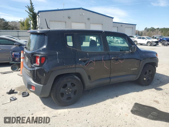 2017 Jeep Renegade Sport with VIN ZACCJAAH5HPE97377, listed as a Copart auction lot 47467545 with 128,006 mi miles and Salvage title. Bid and sale history available at DreamBid. Image 3.