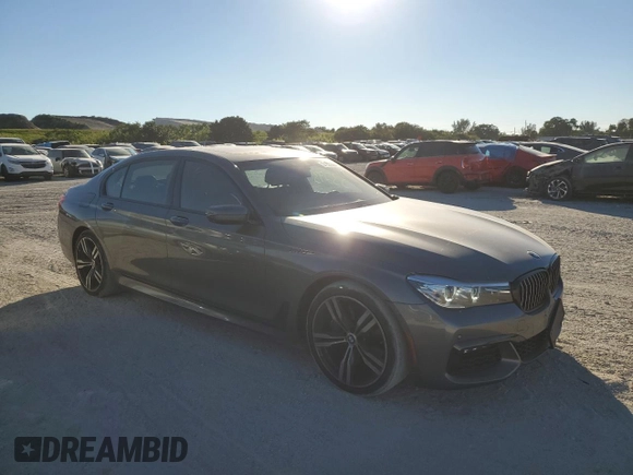 2019 BMW 7 Series 740i with VIN WBA7E2C55KB217471, listed as a Copart auction lot 37298003 with 53,293 mi miles. Bid and sale history available at carsss.com. Image 4.