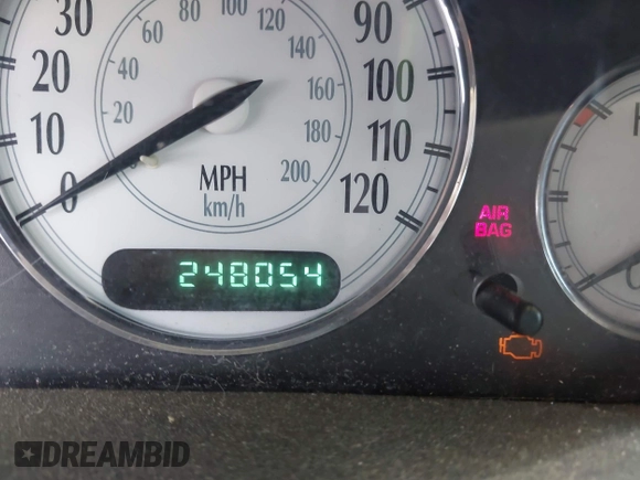 2000 Chrysler LHS with VIN 2C3HC56G1YH413455, listed as a IAAI auction lot 42038726 with 248,054 mi miles. Bid and sale history available at carsss.com. Image 7.