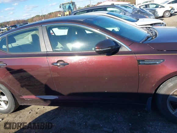 2015 Kia Optima LX with VIN 5XXGM4A79FG384762, listed as a IAAI auction lot 40919391 with 183,379 mi miles. Bid and sale history available at carsss.com. Image 13.