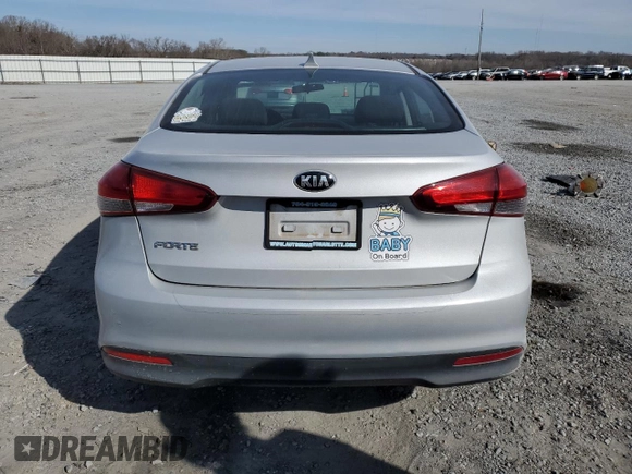 2017 Kia Forte LX with VIN 3KPFK4A70HE159546, listed as a Copart auction lot 45941055 with 122,962 mi miles and Salvage Title. Bid and sale history available at carsss.com. Image 6.