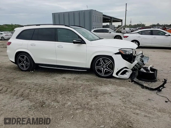 2024 Mercedes-Benz GLS 450 with VIN 4JGFF5KE8RB270203, listed as a Copart auction lot 71734394 with 27 mi miles and Salvage Title. Bid and sale history available at DreamBid. Image 11.