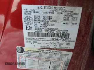 2007 Ford Freestyle SEL with VIN 1FMDK02167GA41022, listed as a Copart auction lot 42174025 with 0 mi miles and Salvage Title. Bid and sale history available at carsss.com. Image 13.