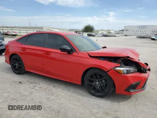 2023 Honda Civic Sport with VIN 2HGFE2F51PH545299, listed as a Copart auction lot 57341085 with 7,339 mi miles and Salvage title. Bid and sale history available at DreamBid. Image 4.