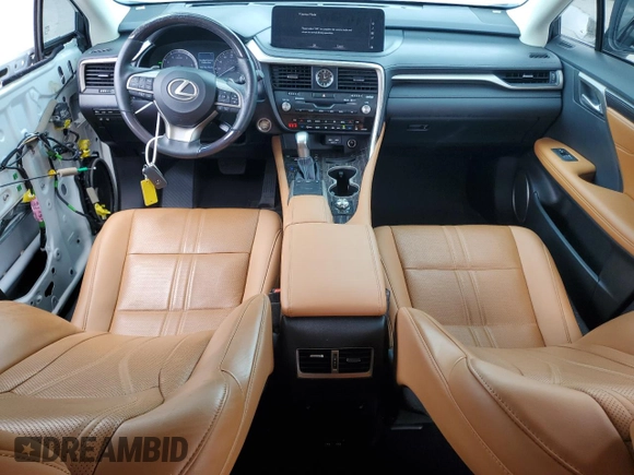 2021 Lexus RX 350 with VIN 2T2JZMDA5MC299559, listed as a Copart auction lot 60450495 with 24,390 mi miles and Salvage title. Bid and sale history available at DreamBid. Image 8.