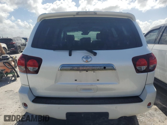 2018 Toyota Sequoia Platinum with VIN 5TDDY5G18JS158753, listed as a Copart auction lot 75848094 with 0 mi miles and Non Repairable. Bid and sale history available at carsss.com. Image 6.