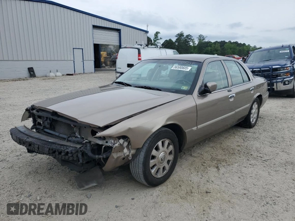 2005 Mercury Grand Marquis LS Premium z VIN 2MEFM75W15X660639, wystawiony jako Copart lot #56580605 z przebiegiem 149 136 mil mil oraz Szkody całkowita. Historia ofert i sprzedaży dostępna na DreamBid. Obrazek 1.