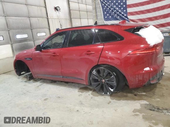 2017 Jaguar F-Pace 35t R-Sport with VIN SADCL2BV5HA490891, listed as a Copart auction lot 45609965 with 127,187 mi miles and Salvage title. Bid and sale history available at DreamBid. Image 2.