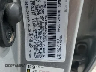 2007 Toyota Corolla CE with VIN 1NXBR32E37Z824789, listed as a Copart auction lot 54616885 with 145,922 mi miles and Clean Title. Bid and sale history available at carsss.com. Image 12.