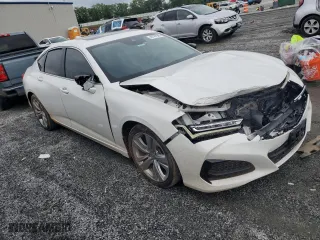 2021 Acura TLX w/Technology Package with VIN 19UUB5F41MA008113, listed as a Copart auction lot 48167985 with 47,213 mi miles and Salvage Title. Bid and sale history available at carsss.com. Image 4.