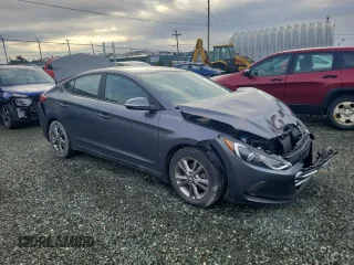 2018 Hyundai Elantra GL with VIN KMHD84LF0JU643343, listed as a Copart auction lot 83653764 with 57,208 mi miles and Salvage Title. Bid and sale history available at DreamBid. Image 4.