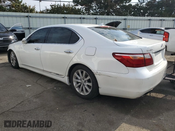 2010 Lexus LS 460 L with VIN JTHDL5EF2A5002578, listed as a Copart auction lot 83389104 with 141,563 mi miles and Salvage title. Bid and sale history available at DreamBid. Image 2.