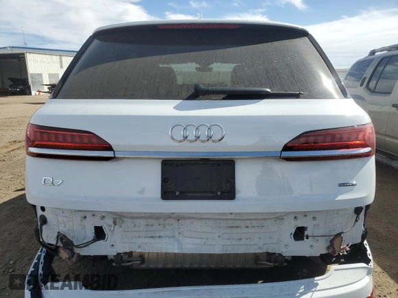 2023 Audi Q7 Premium Plus with VIN WA1LXBF74PD007183, listed as a Copart auction lot 47581045 with 10,786 mi miles and Salvage Title. Bid and sale history available at carsss.com. Image 6.
